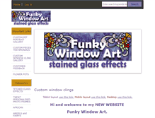 Tablet Screenshot of funkywindowart.co.uk